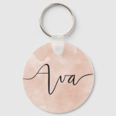 Ava Hand Lettered Name Sleutelhanger (Voorkant)