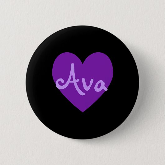Ava in Paars Ronde Button 5,7 Cm (Voorkant)
