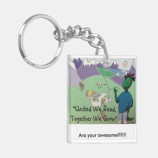 Ava je geweldige! sleutelhanger (Voorkant Links)