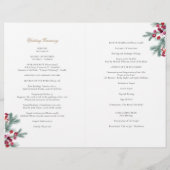 Ava Kerstgroen Katholiek Huwelijksprogramma (Achterkant)