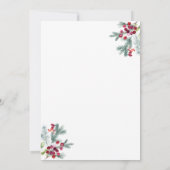 Ava Kerstgroen Katholieke Trouwuitnodiging Kaart (Achterkant)