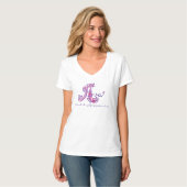 Ava meisjes naam & betekenis letter A kleding T-shirt (Voorkant volledig)