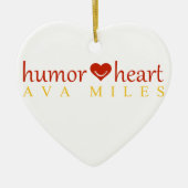 Ava Miles "Humor Heart" Ornament (Voorkant)