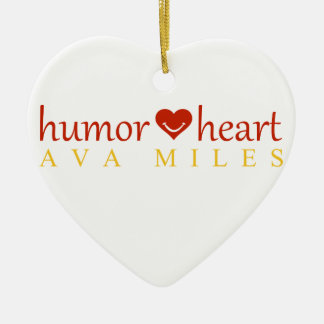 Ava Miles "Humor Heart" Ornament