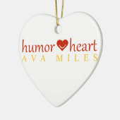Ava Miles "Humor Heart" Ornament (Links)