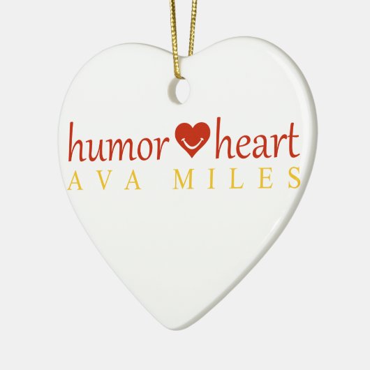 Ava Miles "Humor Heart" Ornament (Links)