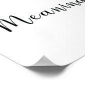 Ava-naam Betekenis afdrukken Poster (Hoek)