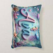 Ava Naam Oceaan Thema Decoratief Zee Leven Accent Kussen (Voorkant(Verticaal))