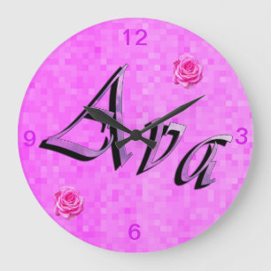 Ava Name Logo, Grote Klok