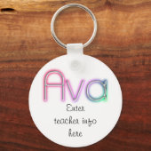 Ava Name Tag Sleutelhanger (Voorkant)