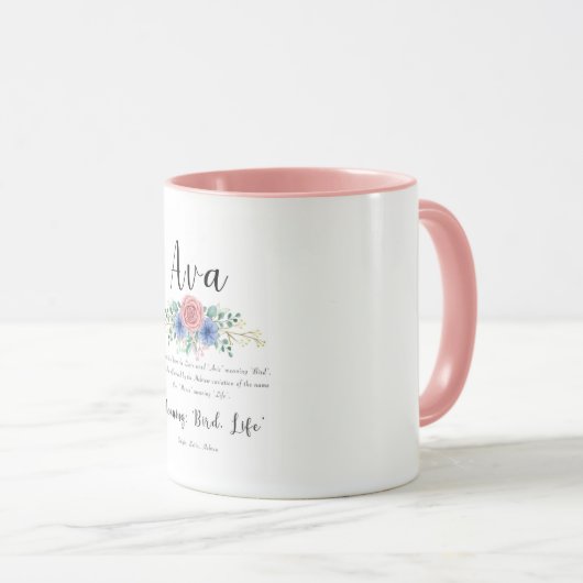 Ava Personalized Mug Mok (Voorkant rechts)