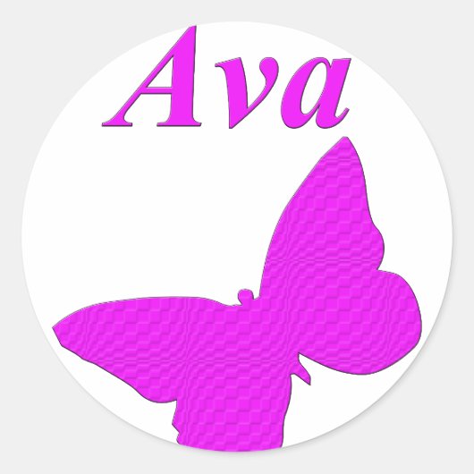 Ava Ronde Sticker (Voorkant)