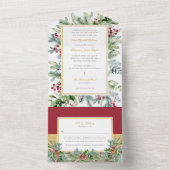 Ava Winter Christelijk huwelijk uitnodiging met RS (Binnen)