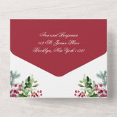 Ava Winter Christelijk huwelijk uitnodiging met RS (Achterkant)