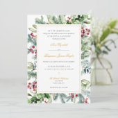 Ava Winter Katholieke Weddenschap met RSVP Kaart (Staand voorkant)