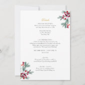 Ava Winter Katholieke Weddenschap met RSVP Kaart (Achterkant)