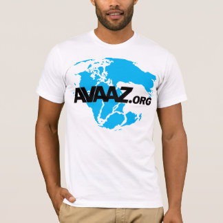 Avaaz.org Black Logo en Pangea Front T-shirt