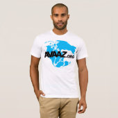 Avaaz.org Black Logo en Pangea Front T-shirt (Voorkant volledig)