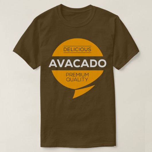Avacado Food design 2 T-shirt (Design voorkant)