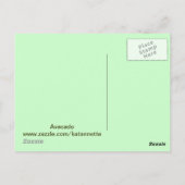 Avacado-kaart Briefkaart (Achterkant)