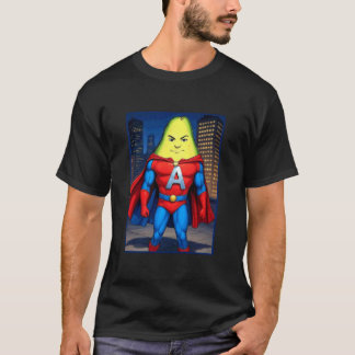 Avacado Man Veggie Superhero T-shirt