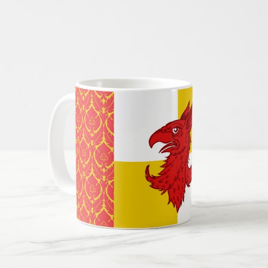 Avacal populace badge mok koffie (Voorkant links)