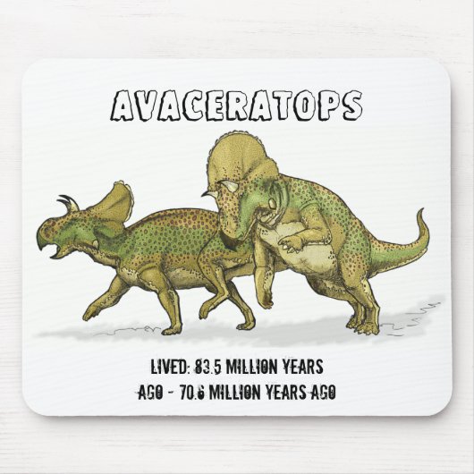Avaceratops Dinosaur Mousepad Muismat (Voorkant)