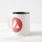Avalanche AVAX Tweekleurige Koffiemok (Voorkant links)