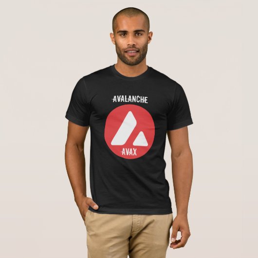 AVALANCHE AVX CRYPTO CURRENCY T-SHIRT (Voorkant volledig)