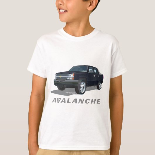 Avalanche Black T-shirt (Voorkant)