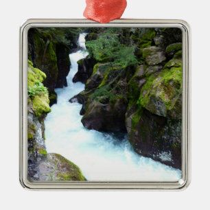 Avalanche Gorge I in Glacier National Park Metalen Ornament