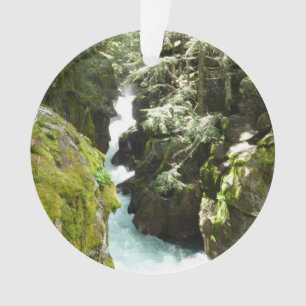 Avalanche Gorge II in Glacier National Park Ornament