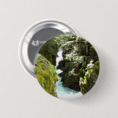 Avalanche Gorge II in Glacier National Park Ronde Button 5,7 Cm (Voorkant /achterkant)