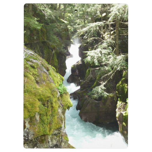 Avalanche Gorge II in het Nationaal Park Glacier Klembord (Achterkant)