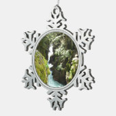 Avalanche Gorge II in het Nationaal Park Glacier Tin Sneeuwvlok Ornament (Rechts)