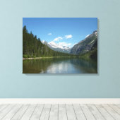 Avalanche Lake I in Glacier National Park Canvas Afdruk (Insitu (Houten vloer))