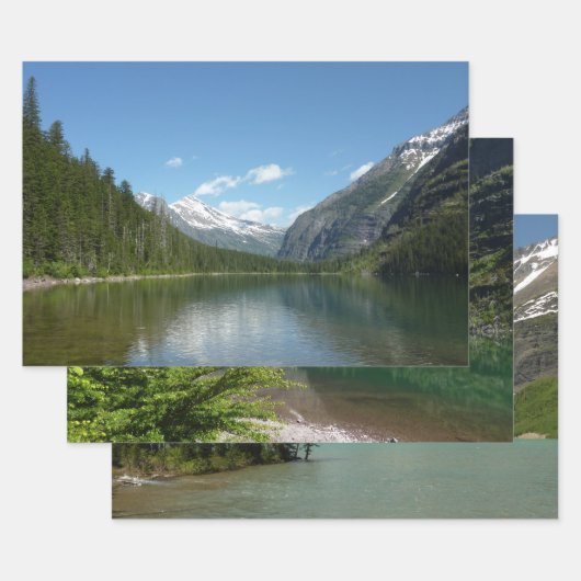 Avalanche Lake I in Glacier National Park Inpakpapier Vel (Set)