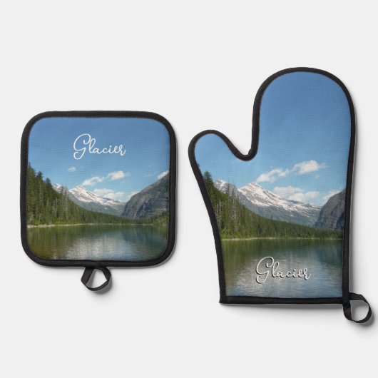 Avalanche Lake I in Glacier National Park Ovenwant & Pannenlap Set (Voorkant)