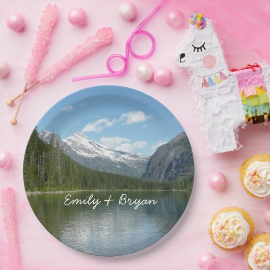 Avalanche Lake I in Glacier National Park Papieren Bordje (Feest)