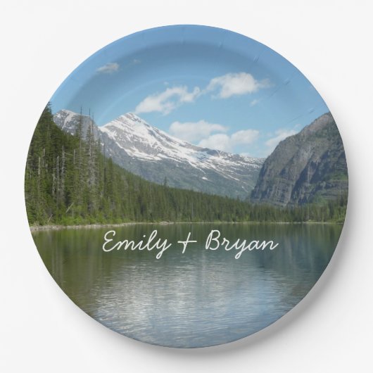 Avalanche Lake I in Glacier National Park Papieren Bordje (Voorkant)