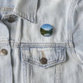 Avalanche Lake I in Glacier National Park Ronde Button 3,2 Cm (In situ)