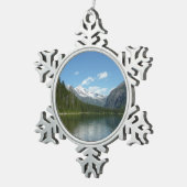 Avalanche Lake I in Glacier National Park Tin Sneeuwvlok Ornament (Rechts)