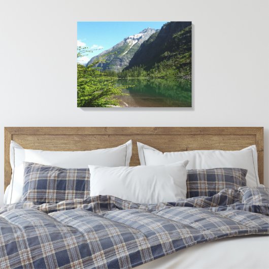 Avalanche Lake II in het Nationaal Park Glacier Canvas Afdruk (Insitu (Slaapkamer))