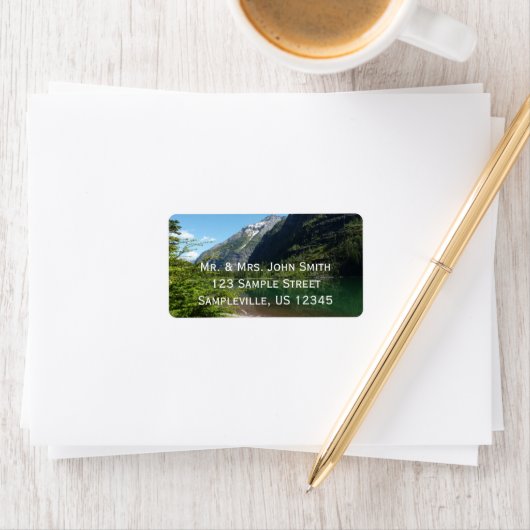 Avalanche Lake II in het Nationaal Park Glacier Etiket (Insitu)