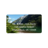 Avalanche Lake II in het Nationaal Park Glacier Etiket (Voorkant)