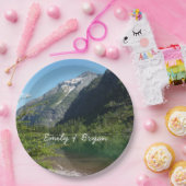 Avalanche Lake II in het Nationaal Park Glacier Papieren Bordje (Feest)