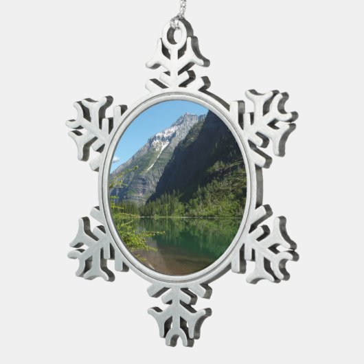 Avalanche Lake II in het Nationaal Park Glacier Tin Sneeuwvlok Ornament (Rechts)