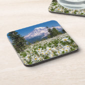 Avalanche lilies en Mount Rainier 2 Drankjes Onderzetter (Linkerzijde)