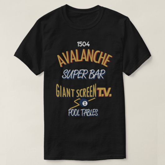 Avalanche Super Bar-marquette - Volledige kleur T-shirt (Design voorkant)