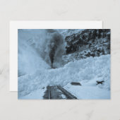 Avalanche Train Tracks Locmotive Briefkaart (Voorkant / Achterkant)